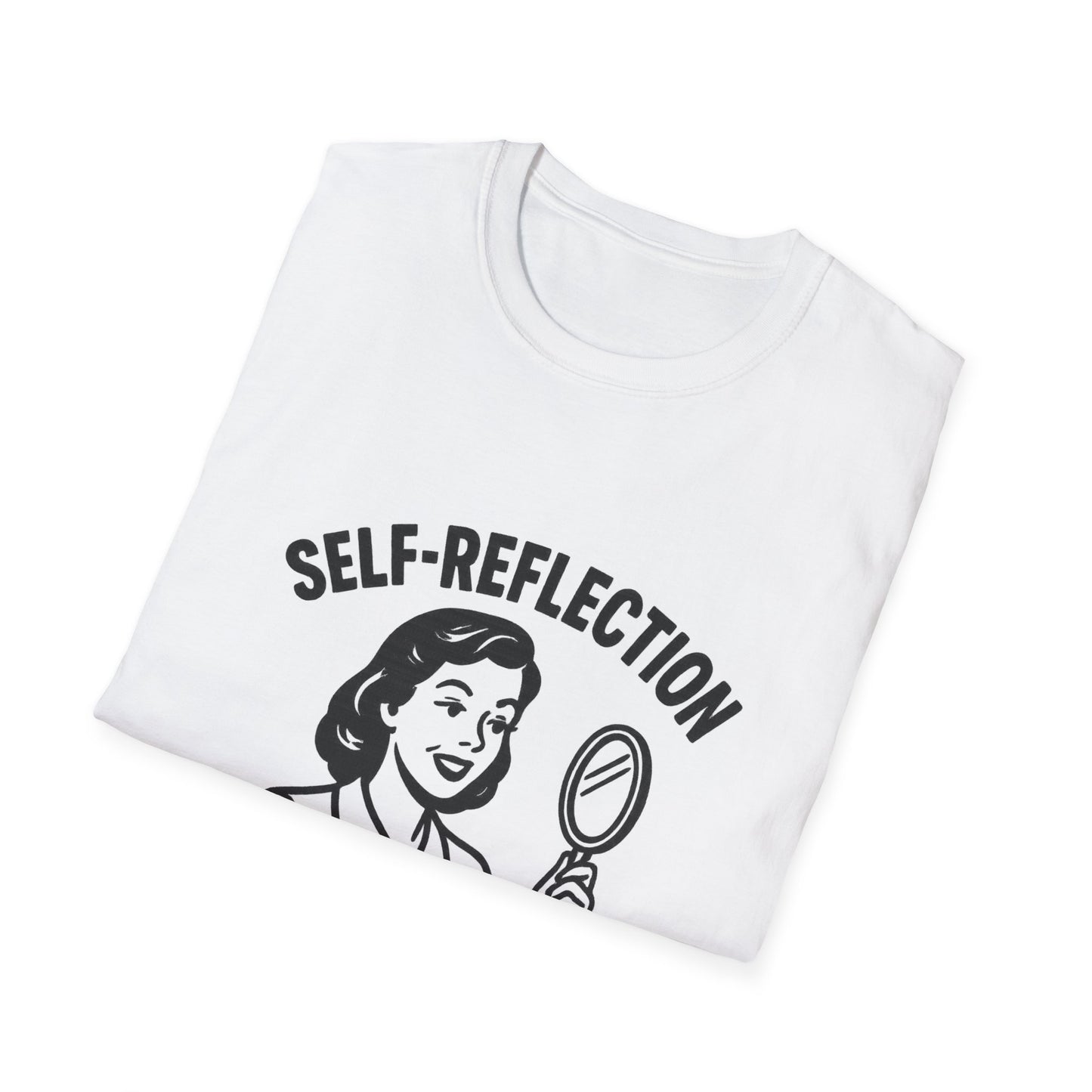 Self-Reflection Motivational Unisex T-Shirt, Self-Care Gift