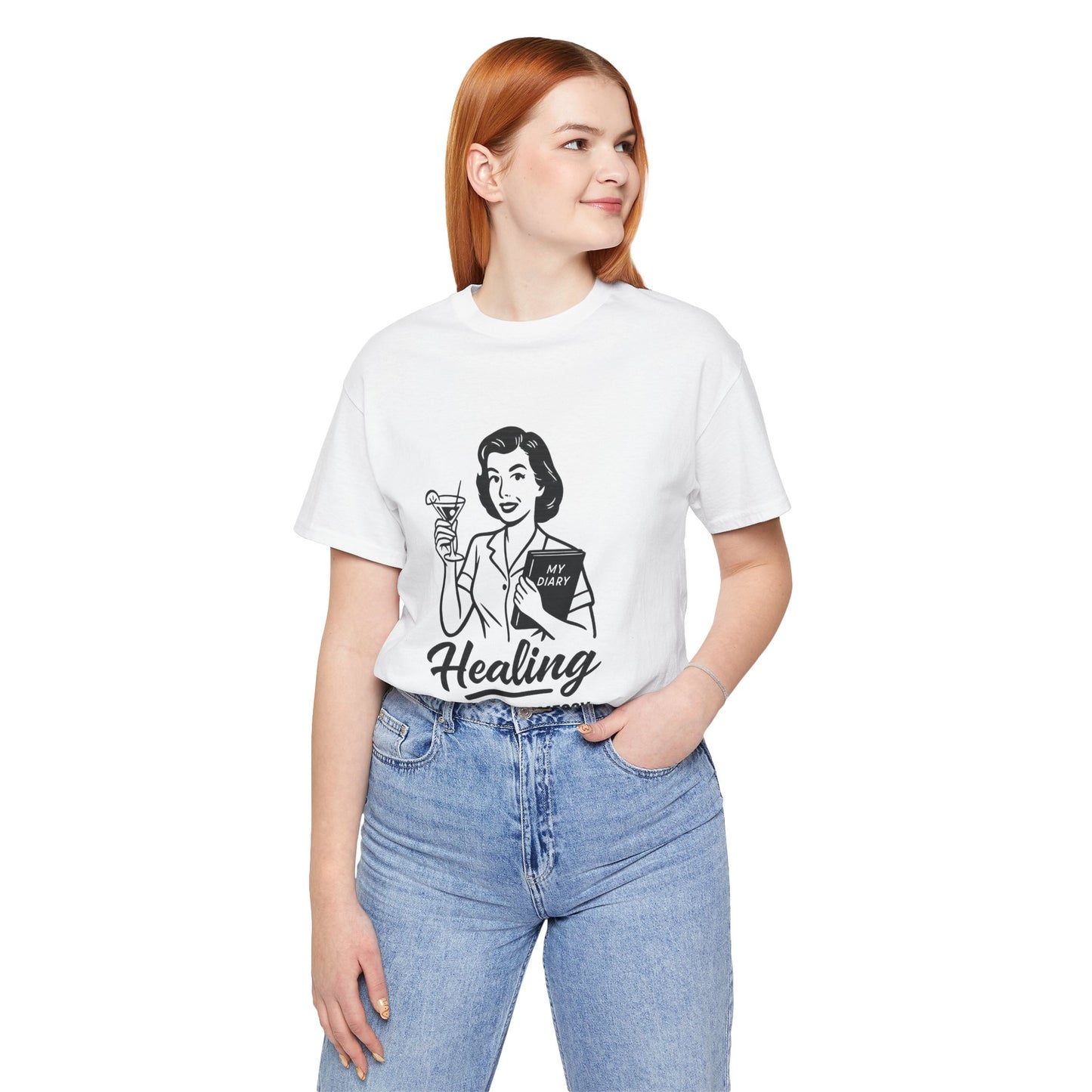 Healing But Make It Messy Tee - Unisex Jersey Short Sleeve T-Shirt