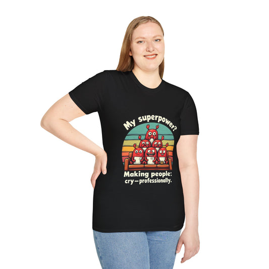 Funny Unisex Softstyle Tee  -My Superpower