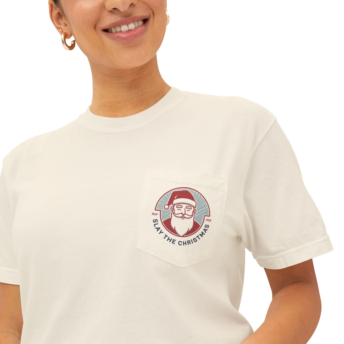 Pocket T-Shirt - Slay The Christmas