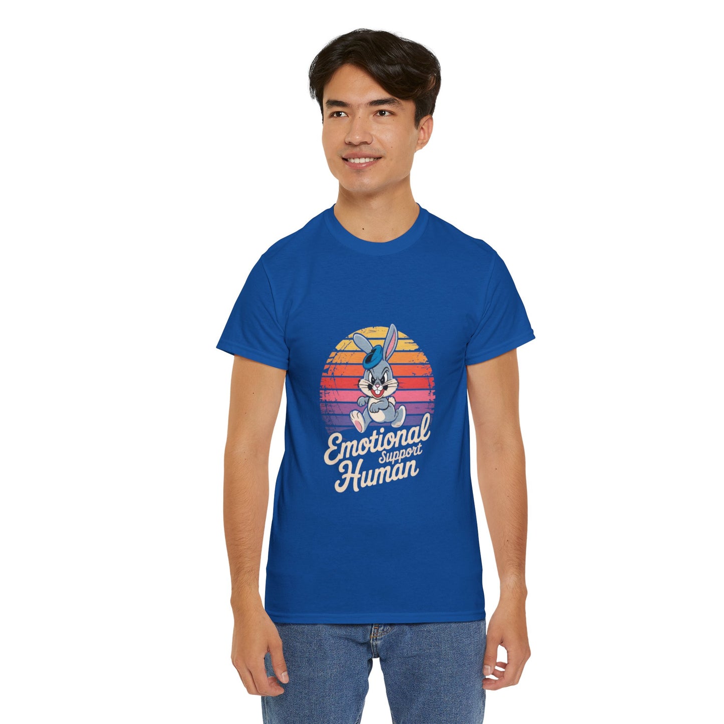Unisex Heavy Cotton T-Shirt -Emotional Support Human Tee