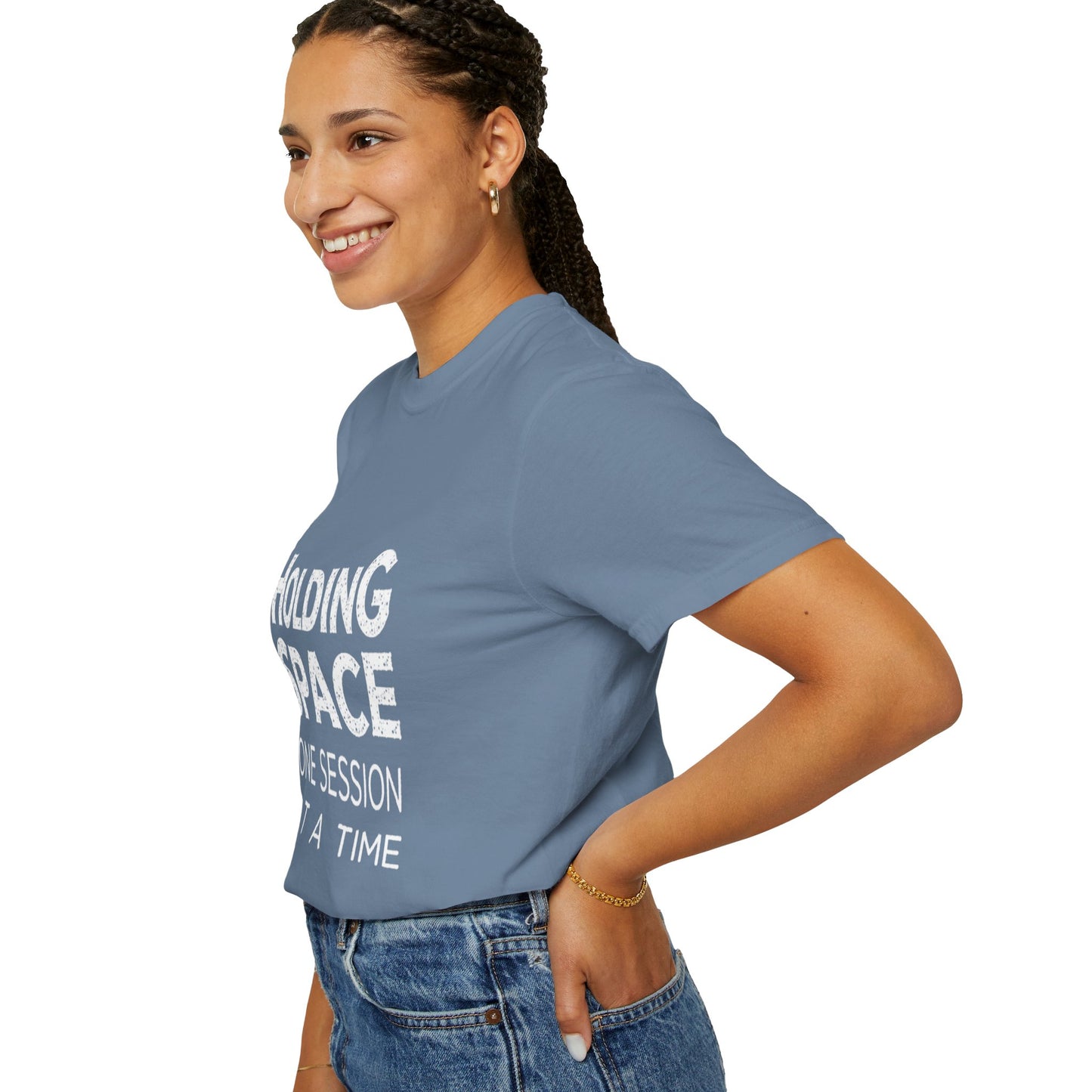 Unisex Garment-Dyed T-shirt -Holding Space