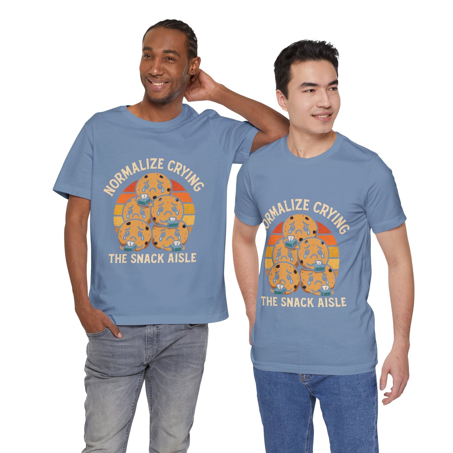 Normalize Crying Unisex Tee - Fun Snack Aisle Shirt, Counselor Humour