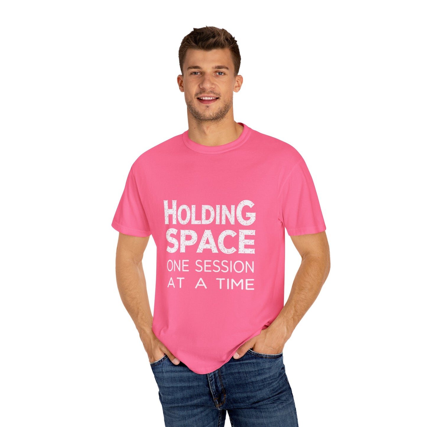 Unisex Garment-Dyed T-shirt -Holding Space