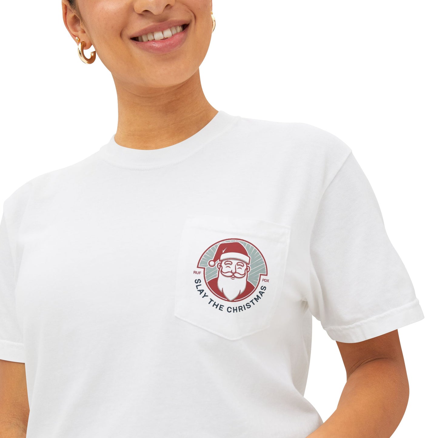 Pocket T-Shirt - Slay The Christmas