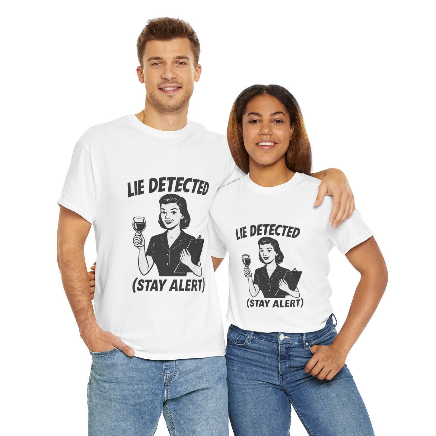 Funny Lie Detected Unisex Tee