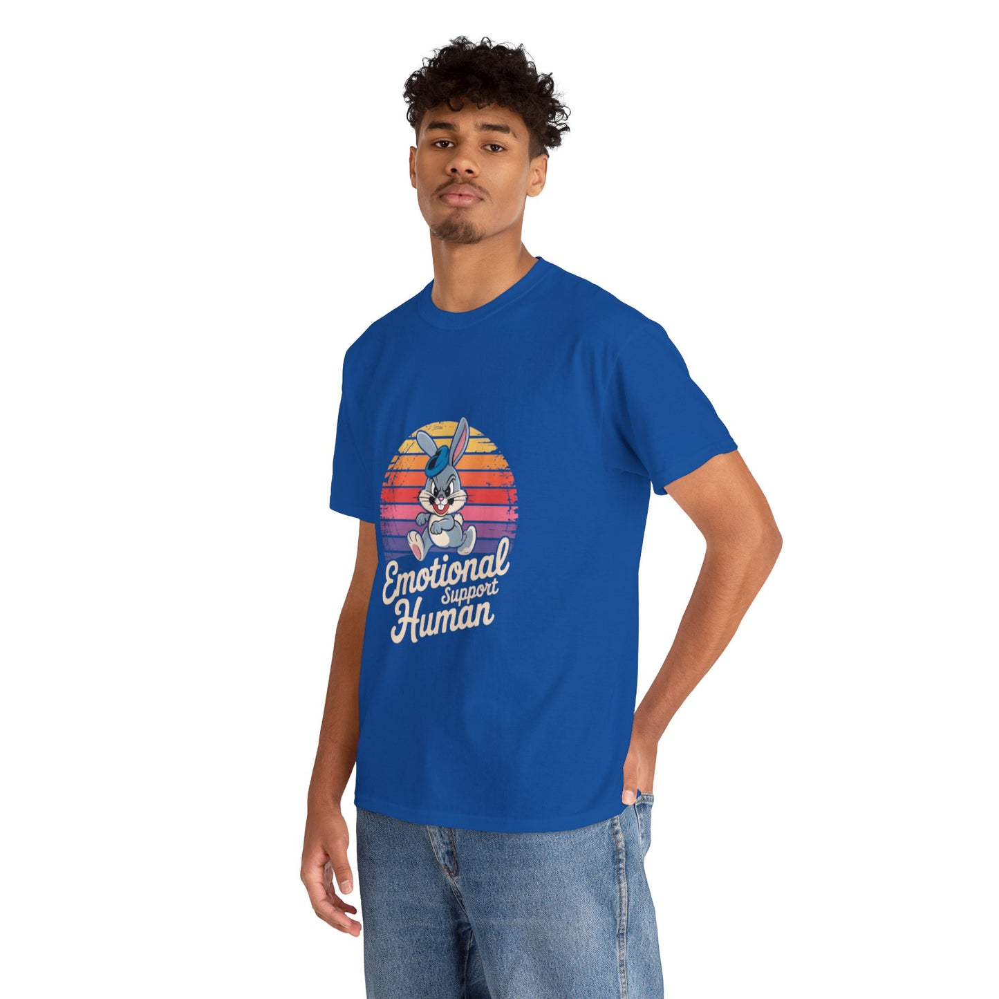 Unisex Heavy Cotton T-Shirt -Emotional Support Human Tee