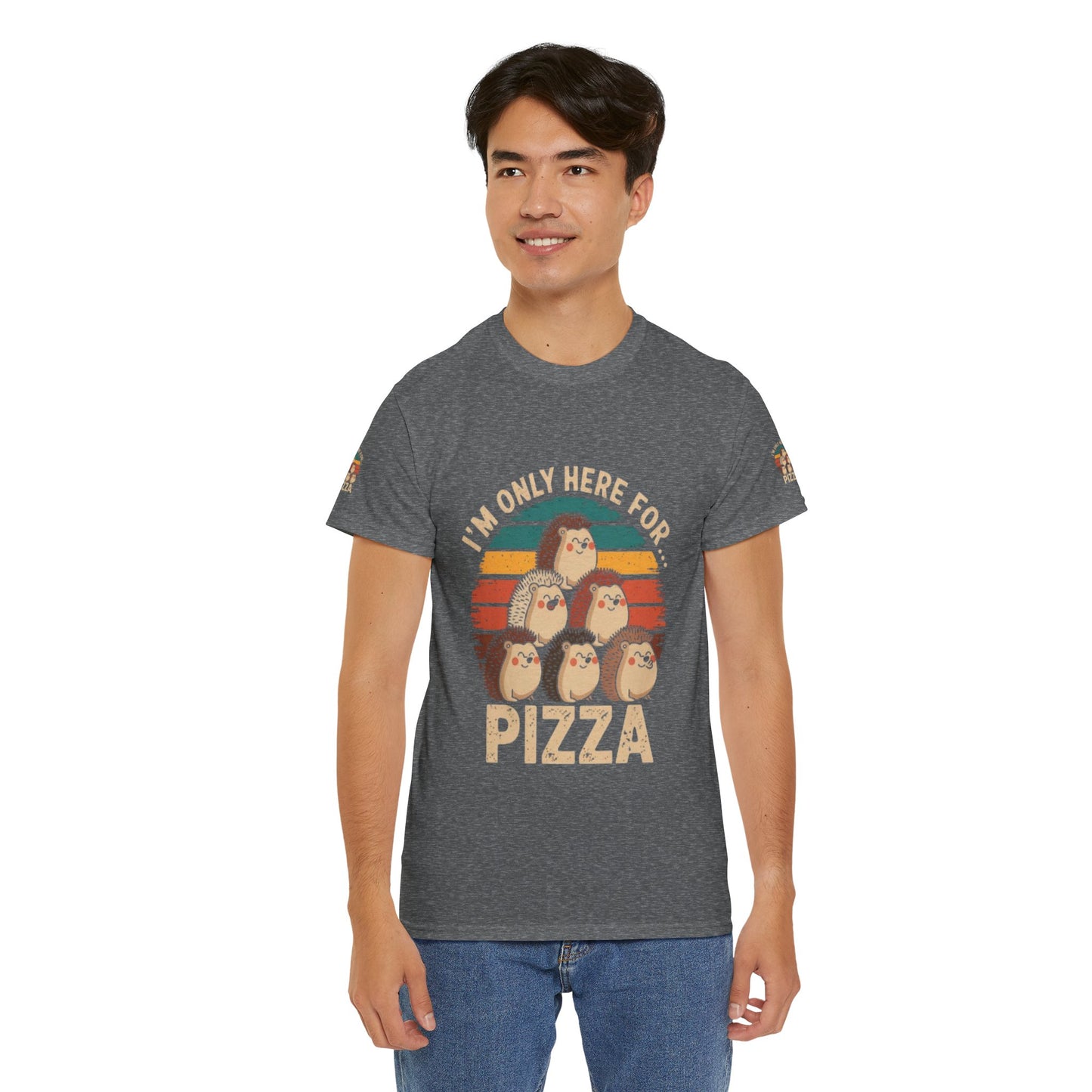 Cotton Tee -I'm only here for Pizza