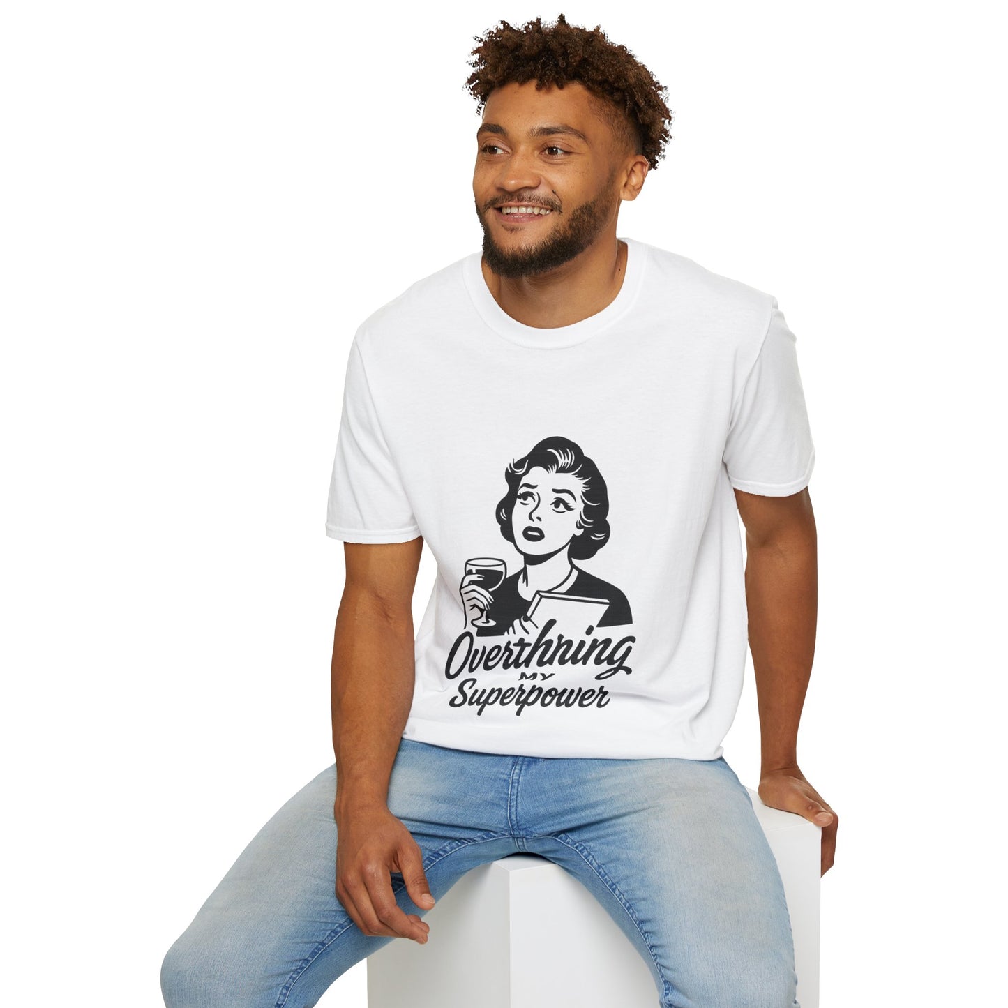 Unisex Softstyle T-Shirt - Overthinking My Superpower Tee