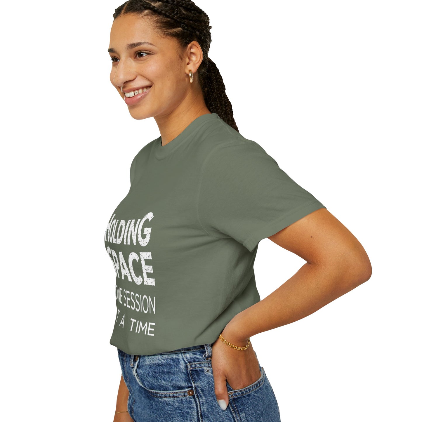 Unisex Garment-Dyed T-shirt -Holding Space