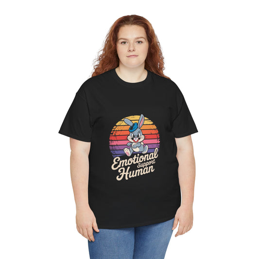 Unisex Heavy Cotton T-Shirt -Emotional Support Human Tee