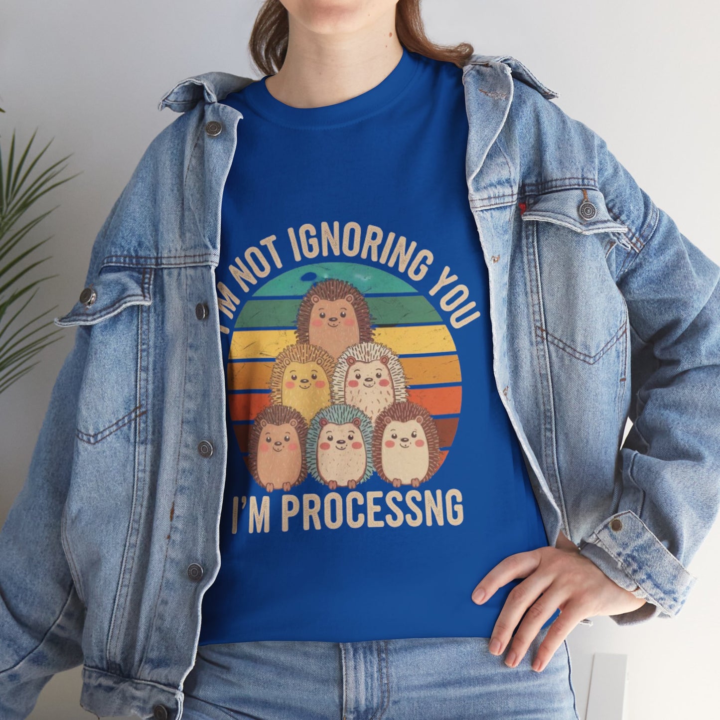 Funny Psychology Unisex Tee - 'I'm Not Ignoring You, I'm Processing'