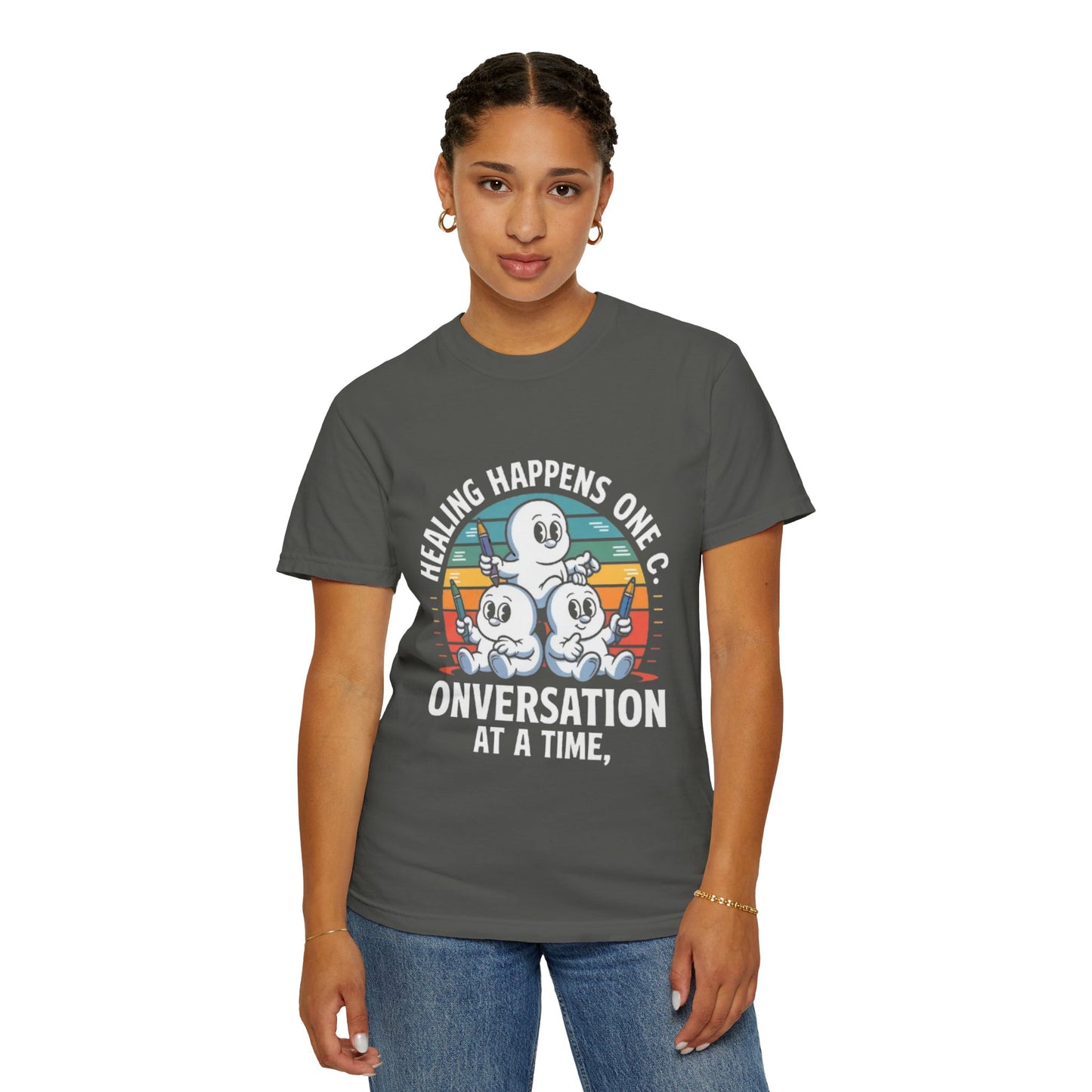Unisex Garment-Dyed T-shirt - Healing Happens