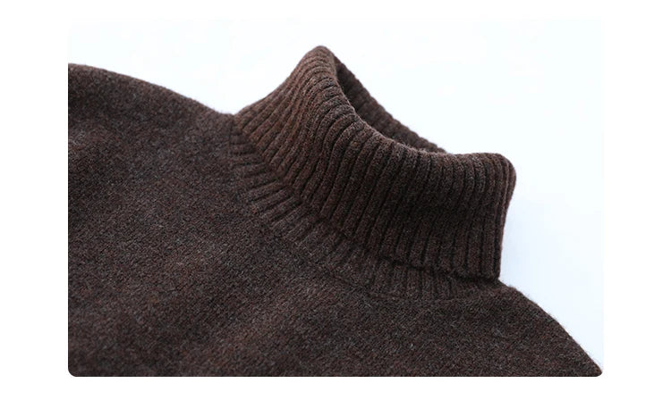 CHIC VEN Fashion Women's Loose Turtleneck Sweaters Warm Solid Pullover Knitwear Basic Female Jumpers Autumn Winter 2023